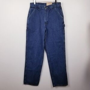 Carhartt Loose Original Fit Work Dungaree Irregular Denim Jeans NWT size 32x34